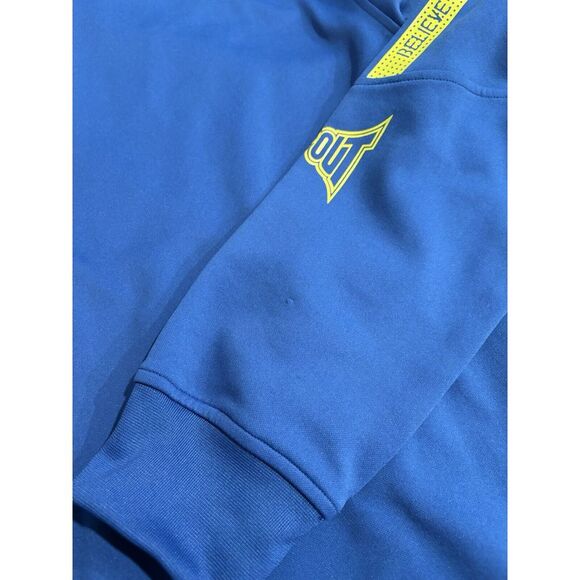 Tapout Full Zip Track Jacket Blue Spell Out Sweatshirt - Men's Size XL - Picture 13 of 16